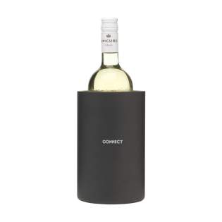 Double-walled stainless steel wine cooler with matt black exterior. Each item is individually boxed.