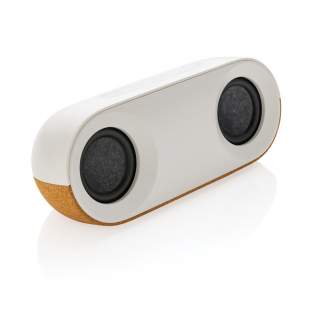 10W wireless speaker made with FSC® 100% cork and RCS (Recycled Claim Standard) certified recycled ABS. Total recycled content: 25% based on total item weight. RCS certification ensures a completely certified supply chain of the recycled materials.The speaker is equipped with a 1200 mAh battery to ensure up to 10 hours of playing time and BT5.3 for smooth connection with clear sound. Connection range up to 10 metres. With mic and pick up function to answer calls. Packed in FSC mix FSC® box. Including RCS certified recycled TPE charging cable. Item and accessories 100% PVC free.<br /><br />HasBluetooth: True<br />NumberOfSpeakers: 2<br />SpeakerOutputW: 10.00<br />PVC free: true