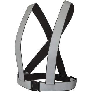 Reflective safety harness and vest made from ultra lightweight and comfortable elastic band fabric, with a 3.5 cm wide reflective part on both front and back. The elastic bands and buckle are adjustable to make the vest fit properly. The reflective stripes light up in the dark so that you are clearly visible at all times. Ideal to use when cycling, running or walking. These garments bear CE marking to demonstrate compliance with EU Regulation 2016/425/EU Personal Protective Equipment Category II. Reflective safety harness and vest made from ultra lightweight and comfortable elastic band fabric, with a 3.5 cm wide reflective part on both front and back. The elastic bands and buckle are adjustable to make the vest fit properly. The reflective stripes light up in the dark so that you are clearly visible at all times. Ideal to use when cycling, running or walking. These garments bear CE marking to demonstrate compliance with EU Regulation 2016/425/EU Personal Protective Equipment Category II.