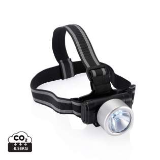 3 LED + 1 krypton bulb with 2 function switch and adjustable headband.