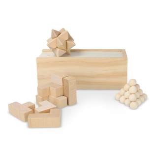Cet ensemble durable comprend trois jeux d'esprit captivants : un puzzle étoile, un puzzle pyramide et un puzzle cube 3D, tous fabriqués en bois FSC. Ils sont présentés dans une boîte en bois FSC, ce qui en fait un choix idéal pour améliorer les compétences en matière de résolution de problèmes. Cet ensemble durable comprend trois jeux d'esprit captivants : un puzzle étoile, un puzzle pyramide et un puzzle cube 3D, tous fabriqués en bois FSC. Ils sont présentés dans une boîte en bois FSC, ce qui en fait un choix idéal pour améliorer les compétences en matière de résolution de problèmes.
