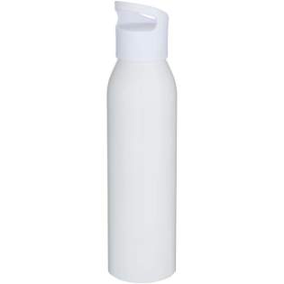 Die einwandige Sky Wasserflasche besteht aus RCS-zertifiziertem recyceltem Edelstahl, einem Material, das sowohl leicht als auch langlebig ist. Sie verfügt über einen integrierten Griff zum einfachen Tragen und passt in die Seitentaschen der meisten Rucksäcke und Auto-Getränkehalter. Fassungsvermögen: 650 ml.