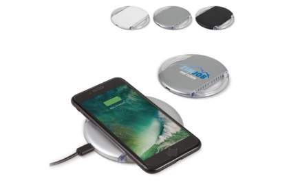 5W wireless charging pad with a trendy design. Connect the pad to a device and easily charge the phone without using a charging cable. The transparent parts of the product will light-up when charging.
