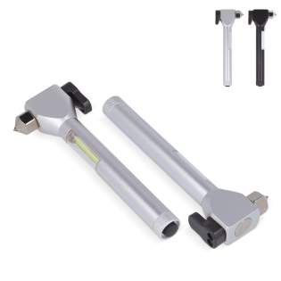 Noodhamer die is uitgerust met een scherpe punt om een autoraam te breken. Verder heeft deze tool een gordelsnijder, een magneet en een COB-lamp. Deze veiligheidshamer mag niet in de auto ontbreken. De magneet kan eenvoudig op metalen oppervlaktes va... Noodhamer die is uitgerust met een scherpe punt om een autoraam te breken. Verder heeft deze tool een gordelsnijder, een magneet en een COB-lamp. Deze veiligheidshamer mag niet in de auto ontbreken. De magneet kan eenvoudig op metalen oppervlaktes va...
