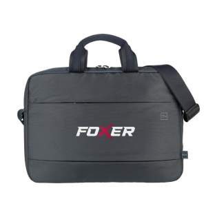 Moderne Designer-Dokumenten-/Laptoptasche der italienischen Marke Tucano. Hergestellt aus recycelten Kunststoffen, darunter 7 recycelte PET-Flaschen. Die Tasche verfügt über zwei geräumige, gepolsterte Fächer, von denen eines mit einem stoßfesten Laptopfach für einen Laptop bis zu 15,6„ oder MacBook Pro 16“ ausgestattet ist. Außerdem gibt es ein Netzfach auf der Innenseite. Das Reißverschlussfach auf der Vorderseite hat zwei Einsteckfächer zur Aufbewahrung verschiedener Accessoires. Die Tasche hat einen Trolley-Gurt, einen verstellbaren und abnehmbaren Schultergurt und einen doppelten Komfortgriff. Komplett gefüttert. Fassungsvermögen ca. 10 Liter. Moderne Designer-Dokumenten-/Laptoptasche der italienischen Marke Tucano. Hergestellt aus recycelten Kunststoffen, darunter 7 recycelte PET-Flaschen. Die Tasche verfügt über zwei geräumige, gepolsterte Fächer, von denen eines mit einem stoßfesten Laptopfach für einen Laptop bis zu 15,6„ oder MacBook Pro 16“ ausgestattet ist. Außerdem gibt es ein Netzfach auf der Innenseite. Das Reißverschlussfach auf der Vorderseite hat zwei Einsteckfächer zur Aufbewahrung verschiedener Accessoires. Die Tasche hat einen Trolley-Gurt, einen verstellbaren und abnehmbaren Schultergurt und einen doppelten Komfortgriff. Komplett gefüttert. Fassungsvermögen ca. 10 Liter.