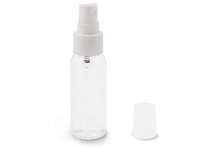 Compact spray bottle with 70% alcohol-based hand cleaning lotion. The pocket size bottle easily fits into bags, backpacks and suitcases.