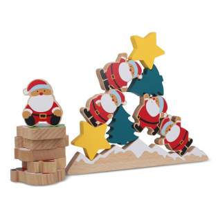 Breng gezonde spanning in je vakantie met dit gezinsvriendelijke houten evenwichtsspel! Het spel bevat leuke en vrolijke houten kerstmannen, die samen met kerstbomen op de standaard moeten worden gestapeld. Maar pas op: als je geen vaste hand hebt, wiebelt de standaard en valt de stapel om! Het is een leuke uitdaging voor jong en oud, waarbij behendigheid en strategie belangrijk zijn. Het spel is perfect voor gezellige winteravonden, kerstbijeenkomsten of gewoon als leuke activiteit tijdens de feestdagen. Dit maakt het spel niet alleen een geweldige aanvulling op je kersttradities, maar ook een bewuste keuze voor de toekomst. Het evenwichtsspel is een prachtig cadeau of toevoeging aan je kerstdecoratie, en een speelse manier om de magie van Kerstmis te vieren! De standaard kan worden voorzien van een logo. Breng gezonde spanning in je vakantie met dit gezinsvriendelijke houten evenwichtsspel! Het spel bevat leuke en vrolijke houten kerstmannen, die samen met kerstbomen op de standaard moeten worden gestapeld. Maar pas op: als je geen vaste hand hebt, wiebelt de standaard en valt de stapel om! Het is een leuke uitdaging voor jong en oud, waarbij behendigheid en strategie belangrijk zijn. Het spel is perfect voor gezellige winteravonden, kerstbijeenkomsten of gewoon als leuke activiteit tijdens de feestdagen. Dit maakt het spel niet alleen een geweldige aanvulling op je kersttradities, maar ook een bewuste keuze voor de toekomst. Het evenwichtsspel is een prachtig cadeau of toevoeging aan je kerstdecoratie, en een speelse manier om de magie van Kerstmis te vieren! De standaard kan worden voorzien van een logo.