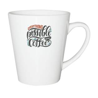 Mug en céramique contemporaine de qualité. Entièrement blanche ou avec extérieur coloré. Capacité 310 ml. Passe au lave-vaisselle. Impression résistante au lave-vaisselle et certifiée selon EN12875-2. Mug en céramique contemporaine de qualité. Entièrement blanche ou avec extérieur coloré. Capacité 310 ml. Passe au lave-vaisselle. Impression résistante au lave-vaisselle et certifiée selon EN12875-2.