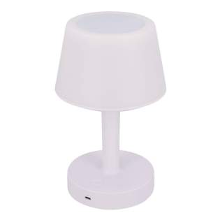 Beleuchten Sie Ihre Umgebung, bewerben Sie Ihre Marke und hören Sie Ihre Lieblingsmusik. Diese modische 3-in-1-Lampe mit Stimmungslicht und Lautsprecher wird über eine Touch-Steuerung bedient und verfügt über mehrere voreingestellte Lichtmodi. Die Beleuchtung besteht aus dimmbarem LED-Licht in 7 verschiedenen Farben. Batterielebensdauer: Licht nur 8-10 Stunden, Lautsprecher nur 2-4 Stunden, Licht und Lautsprecher 2-3 Stunden. Beleuchten Sie Ihre Umgebung, bewerben Sie Ihre Marke und hören Sie Ihre Lieblingsmusik. Diese modische 3-in-1-Lampe mit Stimmungslicht und Lautsprecher wird über eine Touch-Steuerung bedient und verfügt über mehrere voreingestellte Lichtmodi. Die Beleuchtung besteht aus dimmbarem LED-Licht in 7 verschiedenen Farben. Batterielebensdauer: Licht nur 8-10 Stunden, Lautsprecher nur 2-4 Stunden, Licht und Lautsprecher 2-3 Stunden.