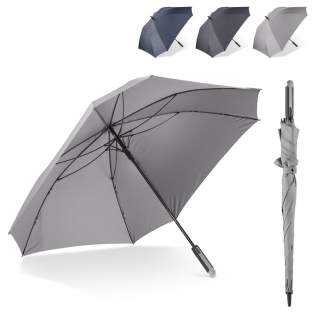 Optez pour le style avec ce grand et luxueux parapluie. Son design carré frappant crée une plus grande surface et est assez grand pour deux personnes. Le cadre est en fibre de verre et résistant au vent. Optez pour le style avec ce grand et luxueux parapluie. Son design carré frappant crée une plus grande surface et est assez grand pour deux personnes. Le cadre est en fibre de verre et résistant au vent.