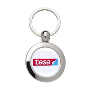 Steel key chain with sturdy key ring. Features domed branding to bring extra attention to your logo. Each item is supplied in an individual brown cardboard envelope.