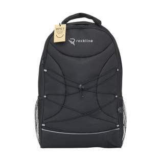 WoW! Environmentally friendly backpack made from sturdy 600D RPET with 2 zip pockets. The spacious main compartment has foam protection pockets, one of which can accommodate a laptop with a screen size of up to 15.6 inches. The other compartment is ideal for storing smaller accessories, documents or a notebook. On the side of the backpack, you will find a mesh pocket for holding a drinking bottle and on the front of the bag is handy elastic that can be used to store a jacket, sweater or similar item of clothing. The carrying loop, adjustable shoulder straps and rear of the backpack have padded foam for extra comfort. Fully lined, this backpack is finished on the front with fluorescent accents, a great safety feature when travelling in darker conditions. Capacity approx. 20 litres.