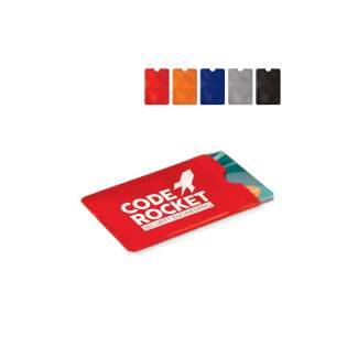 Soft Case Kartenhalter für EC-Karten mit RFID Schutz damit der Chip von Unbefugten nicht gelesen werden kann. Der Kartenhalter ist aus dünnem Material und einfach in einem Portemonnaie zu verstauen.