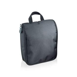 1680D polyester, eight compartments including stainless steel hook.<br /><br />PVC free: true