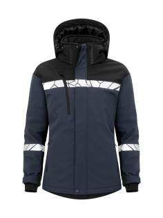 • Gewatteerde functionele jas van wind- en waterafstotend softshell materiaal, rits aan de voorkant bedekt met een flap om tocht en waterlekkage te voorkomen <br />• Borstzak aan de rechterkant met interne houder voor een ID-kaart, ook zijzakken aan beide zijden met ritssluiting, gevoerd met fleece <br />• Binnenzakken aan beide zijden met klittenbandsluiting <br />• Verlengd achterpand <br />• Afneembare capuchon, verstelbaar met trekkoord <br />• Verstelbare manchetten met klittenband, ook een extra binnenmanchet tegen de kou <br />• Verstelbare taille met trekkoord <br />• Waschipzakje in de linker binnennaad<br /><br />Getest voor industrieel wassen volgens ISO 15797<br />Verhoogde zichtbaarheid volgens EN 17353<br />Oeko-Tex 100 gecertificeerd<br />Geleverd in een biobased, composteerbare polybag • Gewatteerde functionele jas van wind- en waterafstotend softshell materiaal, rits aan de voorkant bedekt met een flap om tocht en waterlekkage te voorkomen <br />• Borstzak aan de rechterkant met interne houder voor een ID-kaart, ook zijzakken aan beide zijden met ritssluiting, gevoerd met fleece <br />• Binnenzakken aan beide zijden met klittenbandsluiting <br />• Verlengd achterpand <br />• Afneembare capuchon, verstelbaar met trekkoord <br />• Verstelbare manchetten met klittenband, ook een extra binnenmanchet tegen de kou <br />• Verstelbare taille met trekkoord <br />• Waschipzakje in de linker binnennaad<br /><br />Getest voor industrieel wassen volgens ISO 15797<br />Verhoogde zichtbaarheid volgens EN 17353<br />Oeko-Tex 100 gecertificeerd<br />Geleverd in een biobased, composteerbare polybag