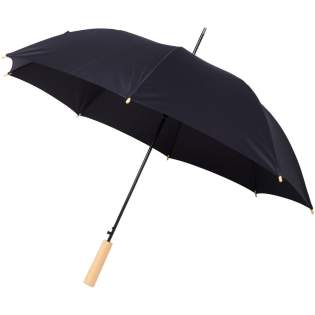 Automatische opvouwbare paraplu met een gerecyclede PET pongee polyester doek. Stevige metalen schacht en een hoogwaardig frame met glasvezel baleinen, die flexibiliteit bieden bij winderige omstandigheden. Samen met het houten handvat, de uiteinden en de gerecyclede PET pongee polyester doek is het een duurzamere keuze. Verkrijgbaar in een breed scala aan eigentijdse kleuren met een groot decoratieoppervlak op elk van de panelen. Automatische opvouwbare paraplu met een gerecyclede PET pongee polyester doek. Stevige metalen schacht en een hoogwaardig frame met glasvezel baleinen, die flexibiliteit bieden bij winderige omstandigheden. Samen met het houten handvat, de uiteinden en de gerecyclede PET pongee polyester doek is het een duurzamere keuze. Verkrijgbaar in een breed scala aan eigentijdse kleuren met een groot decoratieoppervlak op elk van de panelen.