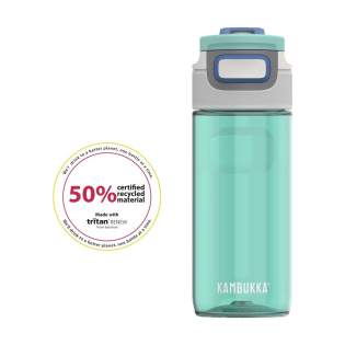 Waterfles van het merk Kambukka® • van helder en geurloos Tritan™ Renew - 50% gecertificeerd gerecycled materiaal • excellente kwaliteit • 3-in-1 dop met 2 drinkposities: even drukken en snel een slok nemen of volledig openen om, zonder knoeien, net zo comfortabel te drinken als uit een mok • gemakkelijk te reinigen dankzij Snapclean®: met één handeling verwijder je het binnenste vaatwasserbestendige mechanisme • universele dop: past ook op andere Kambukka® drinkflessen • het deksel met de hand afwassen • de fles is vaatwasserbestendig - voor behoud van de opdruk wordt met de hand afwassen aanbevolen • superhandige grip • 100% lekvrij • inhoud 500 ml.     VOORRAAD INFORMATIE: Tot 1.000 stuks beschikbaar binnen 10 werkdagen. Uitzonderingen voorbehouden.