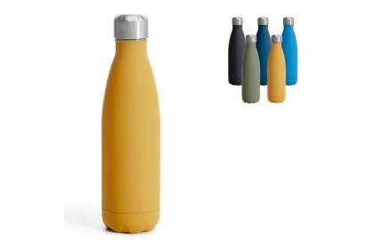 Sagaform's meest stijlvolle fles in het geel. De geavanceerde vacuümconstructie heeft twee stalen wanden en een koperen coating om superieure isolatie te bieden zonder dat er condensatie plaatsvindt. De fles kan dranken tot 24 uur ijskoud of tot 12 uur warm houden.