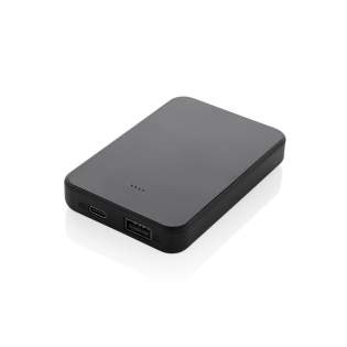 5.000 mAh pocket size powerbank with USB C input/output port and additional USB A port. The case is made from RCS certified recycled ABS plastic. RCS (Recycled Claim Standard) is a standard to verify the recycled content of a product throughout the whole supply chain. Total recycled content: 25 % based on total item weight. When fully charged the powerbank provides you with enough energy to re-charge your mobile phone up to two times. The powerbank contains a long lasting grade A 5.000 mAh lithium polymer battery. The power indicators will indicate the remaining energy level so you always know when to re-charge. Type-C Input 5V/2.4A; USB A: output 5V/2.4A, Type C output:5V/2A Item and accessories PVC free. Including RCS certified recycled TPE charging cable. Packed in FSC® mix packaging.<br /><br />PowerbankCapacity: 5000<br />PVC free: true 5.000 mAh pocket size powerbank with USB C input/output port and additional USB A port. The case is made from RCS certified recycled ABS plastic. RCS (Recycled Claim Standard) is a standard to verify the recycled content of a product throughout the whole supply chain. Total recycled content: 25 % based on total item weight. When fully charged the powerbank provides you with enough energy to re-charge your mobile phone up to two times. The powerbank contains a long lasting grade A 5.000 mAh lithium polymer battery. The power indicators will indicate the remaining energy level so you always know when to re-charge. Type-C Input 5V/2.4A; USB A: output 5V/2.4A, Type C output:5V/2A Item and accessories PVC free. Including RCS certified recycled TPE charging cable. Packed in FSC® mix packaging.<br /><br />PowerbankCapacity: 5000<br />PVC free: true