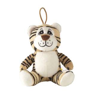 Plush toy from the Animal Friend Series. This tiger is very soft, and has an embroidered snout and hanging loop.