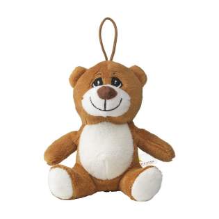 Plush toy from the Animal Friend Series. This bear is very soft, with an embroidered snout and hanging loop.