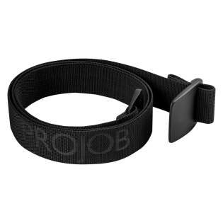 • stretchriem met gesp in plastiek<br />• metaalvrij<br />• lengte: 125 cm<br />• breedte: 3,7 cm