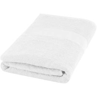 High quality and sustainable 450 g/m² towel that is delightfully thick, silky, and super soft to the skin. This item is certified STANDARD 100 by OEKO-TEX®. It guarantees that the textile product has been manufactured using sustainable processes under environmentally friendly and socially responsible working conditions and is free from harmful chemicals or synthetic materials. Available in a variety of beautiful colours to refine any home or hotel bathroom. The towel is dyed with a waterless dyeing process that reduces freshwater demand and prevents the large volumes of polluted water that are typical of water-based dyeing processes. Towel size: 70x140 cm. Made in Europe. 