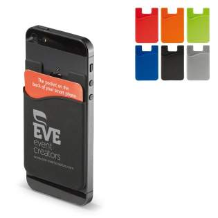 Siliconen kaarthouder die bevestigd kan worden aan de achterkant van de telefoon. Eenvoudig te bevestigen middels een 300LSE sticker. Deze kaarthouder biedt een grote bedrukkingsruimte. Siliconen kaarthouder die bevestigd kan worden aan de achterkant van de telefoon. Eenvoudig te bevestigen middels een 300LSE sticker. Deze kaarthouder biedt een grote bedrukkingsruimte.