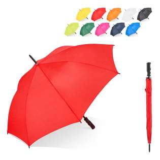 Ce parapluie à manche de 23 pouces est doté d'une poignée ergonomique en PP pour une prise en main confortable et d'une armature durable en fibre de verre. Doté d'une fonction d'ouverture automatique, il est parfait pour un usage quotidien ou comme p...