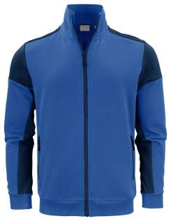 Bicolor sweatvest met contrasterende ritssluiting vooraan en aan de steekzakken. Contrasterend neklint. 2x2 rib met elastaan aan de boord onderaan en aan de manchetten. Uitscheurbaar neklabel en afzonderlijk geweven maatlabel. Aan de binnenzijde van de linkerzijnaad werd een zakje voorzien voor het innaaien van een waschip. Zippullers in contrastkleur. Deze kunnen indien gewenst vervangen worden door één van de andere beschikbare kleuren. Oeko-Tex 100 gecertificeerd.