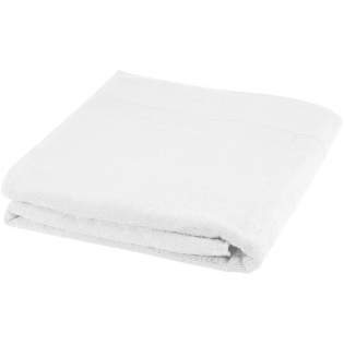High quality and sustainable 450 g/m² towel that is delightfully thick, silky, and super soft to the skin. This item is certified STANDARD 100 by OEKO-TEX®. It guarantees that the textile product has been manufactured using sustainable processes under environmentally friendly and socially responsible working conditions and is free from harmful chemicals or synthetic materials. Available in a variety of beautiful colours to refine any home or hotel bathroom. The towel is dyed with a waterless dyeing process that reduces freshwater demand and prevents the large volumes of polluted water that are typical of water-based dyeing processes. Towel size: 100x180 cm. Made in Europe.