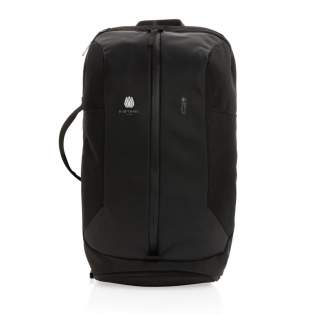 This Swiss Peak Aware™ work/gym backpack is a hybrid backpack designed for the gym and office. It features separate compartments for your gym gear and smart organisation for all your work essentials such as a 15.6 inch laptop compartment. Go from the gym to the office and never look out of place. With AWARE™ tracer that validates the genuine use of recycled materials. Each bag saves 18.6 litres of water and has reused 31.1 0.5L PET bottles. 2% of proceeds of each Impact product sold will be donated to Water.org. PVC free.