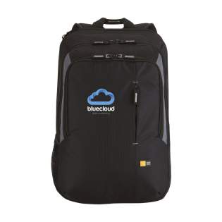 Sac à dos pour ordinateur portable 17 pouces de la marque Case Logic. Ce sac en nylon Dobby est agencé de façon extrêmement pratique Le compartiment séparé pour ordinateur portable avec mousse de protection peut être ouvert aux trois quarts, il est ainsi adapté aux ordinateurs portables à écran large avec une taille d'écran allant jusqu'à 17 pouces. Un compartiment supplémentaire offre de l'espace pour les livres, documents et dossiers. Le compartiment Smart Organization est utile pour ranger les appareils électroniques, stylos et autres accessoires. Une poche Speed Pocket™ est incluse à l'avant du sac à dos : un endroit facilement accessible pour ranger des objets de valeur, des documents de voyage et/ou des cartes d'identité. Avec une poche en filet, des bretelles réglables confortables et une poignée rembourrée. Ce sac possède également des fermetures éclair robustes. Le renfort en mousse à l'arrière garantit un confort supplémentaire. Capacité env. 25 litres. Sac à dos pour ordinateur portable 17 pouces de la marque Case Logic. Ce sac en nylon Dobby est agencé de façon extrêmement pratique Le compartiment séparé pour ordinateur portable avec mousse de protection peut être ouvert aux trois quarts, il est ainsi adapté aux ordinateurs portables à écran large avec une taille d'écran allant jusqu'à 17 pouces. Un compartiment supplémentaire offre de l'espace pour les livres, documents et dossiers. Le compartiment Smart Organization est utile pour ranger les appareils électroniques, stylos et autres accessoires. Une poche Speed Pocket™ est incluse à l'avant du sac à dos : un endroit facilement accessible pour ranger des objets de valeur, des documents de voyage et/ou des cartes d'identité. Avec une poche en filet, des bretelles réglables confortables et une poignée rembourrée. Ce sac possède également des fermetures éclair robustes. Le renfort en mousse à l'arrière garantit un confort supplémentaire. Capacité env. 25 litres.
