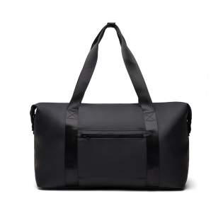 A travel sized weekend bag crafted from partly RCS certified recycled polyester with a sleek PU coating. Designed to accommodate everything you need for a 1-2 night getaway. Simply secure your bag to your trolley with a clever 2-in-1 zip pocket. Featuring both comfortable carry hand-hold straps and a detachable adjustable shoulder strap. Inside a smaller zip pocket for your essentials. Certified by RCS (Recycled Claim Standard), RCS certification guarantees that the entire supply chain of recycled materials is certified. The total recycled content is based on the overall product weight. This product contains 20% RCS certified recycled polyester. A travel sized weekend bag crafted from partly RCS certified recycled polyester with a sleek PU coating. Designed to accommodate everything you need for a 1-2 night getaway. Simply secure your bag to your trolley with a clever 2-in-1 zip pocket. Featuring both comfortable carry hand-hold straps and a detachable adjustable shoulder strap. Inside a smaller zip pocket for your essentials. Certified by RCS (Recycled Claim Standard), RCS certification guarantees that the entire supply chain of recycled materials is certified. The total recycled content is based on the overall product weight. This product contains 20% RCS certified recycled polyester.