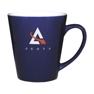 Mug en céramique contemporaine de qualité. Entièrement blanche ou avec extérieur coloré. Capacité 310 ml. Passe au lave-vaisselle. Impression résistante au lave-vaisselle et certifiée selon EN12875-2. Mug en céramique contemporaine de qualité. Entièrement blanche ou avec extérieur coloré. Capacité 310 ml. Passe au lave-vaisselle. Impression résistante au lave-vaisselle et certifiée selon EN12875-2.