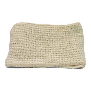Couverture tricotée 100% coton