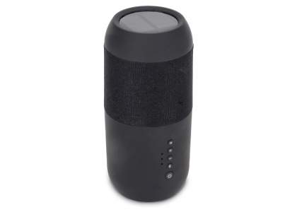 This speaker consists of two 5 Watt built-in speakers. This allows for really good sound quality with a 360 degrees surround sound. The speaker doubles up as a torch that can be placed in the ground or sand. It can be charged via solar panel or charging cable. Comes Packaged in a luxurious gift box.