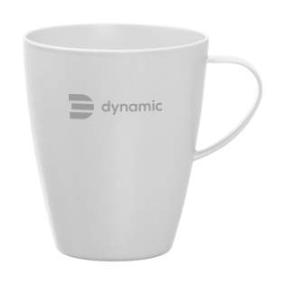 Lightweight coffee mug with handle from the Orthex brand. An excellent replacement for the single-use coffee cup. This sustainable cup is made from bio-based material derived from the waste of the sugar cane plant. After harvesting, the roots of the sugar cane plant remain in the ground. The stems and leaves are processed into a residue that is used to make bio-plastic. This mug is Food Safe. It is temperature resistant up to plus 100°C and minus 40°C. Suitable for the microwave and dishwasher safe. Washing by hand is recommended to preserve de print. Made in Sweden. Capacity 300 ml. Lightweight coffee mug with handle from the Orthex brand. An excellent replacement for the single-use coffee cup. This sustainable cup is made from bio-based material derived from the waste of the sugar cane plant. After harvesting, the roots of the sugar cane plant remain in the ground. The stems and leaves are processed into a residue that is used to make bio-plastic. This mug is Food Safe. It is temperature resistant up to plus 100°C and minus 40°C. Suitable for the microwave and dishwasher safe. Washing by hand is recommended to preserve de print. Made in Sweden. Capacity 300 ml.