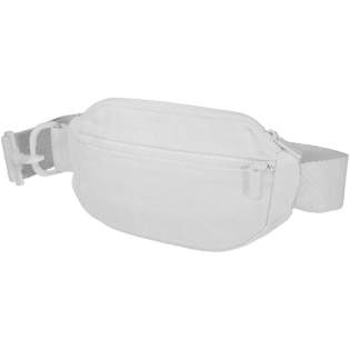 Crossbody bag made of 500 g/m² Aware™ recycled cotton and recycled polyester, featuring a spacious main compartment with a secure zipper closure and adjustable strap for comfortable wearing. The bag incorporates Cyclo® recycled fibres where they use pre-sorted waste that determines the colour of the yarn. These fibres do not only reduce the demand for virgin resources but also exhibit a commitment to a circular life, embodying the essence of reducing waste and promoting a closed-loop system. Each bag also comes with an Aware™ tracer. This innovative feature allows users to trace the origins and journey of their item through a QR code, enhancing transparency in the supply chain and fostering a stronger connection between the product and its production process.