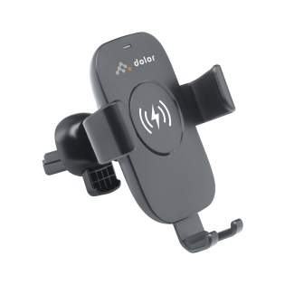 10W universal car phone holder and charger. Made from recycled ABS plastic. This phone holder is easy to fit, adjusts to the size of your phone and can be operated with one hand. Ideal for satellite navigation and for charging your phone whilst on the move. The phone can be placed in a vertical or horizontal position thanks to the 360 ° rotating clip. The 10W wireless charger is compatible with devices that support QI wireless charging (latest generations Android and iPhone). Input; 5V/2A. Wireless output: 5/2A 10W. Includes a micro-USB cable (TPE) and instruction manual. This product and its accessories are PVC free. Each item is individually boxed.