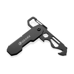 Das Gear X Foldable EDC Tool vereint außergewöhnliche Handwerkskunst und Vielseitigkeit in einem kompakten Design und ist damit der ultimative Begleiter für den Alltag. Dieses hochwertige Werkzeug aus strapazierfähigem 420 Edelstahl bietet 11 unverzichtbare Funktionen, darunter M5-, M4-, M3,5-, M2,5-, M2- und M1,6-Schraubenschlüssel, einen Schlitzschraubendreher, einen Kreuzschlitzschraubendreher, einen Cutter, einen Kapselheber und einen Karabiner. Es ist zusammengeklappt nur 9,1 cm lang und aufgeklappt 12,8 cm lang, und verfügt über einen integrierten Karabinerhaken zum einfachen Befestigen. Verpackt in einer FSC-zertifizierten Umschlagverpackung.<br /><br />PVC free: true