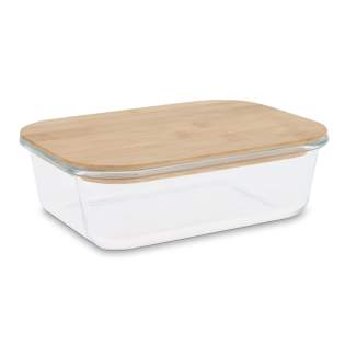Edle Lunchbox aus Glas mit Bambusdeckel. Diese Lunchbox ist für jede Art von Essen geeignet und lässt sich leicht in Ihrer Tasche transportieren. Edle Lunchbox aus Glas mit Bambusdeckel. Diese Lunchbox ist für jede Art von Essen geeignet und lässt sich leicht in Ihrer Tasche transportieren.