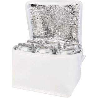 Fabriqué en RPET non tissé durable et résistant aux déchirures, le sac isotherme recyclé Spectrum peut contenir jusqu'à 6 canettes et dispose d'une poignée en sangle facile à transporter. Capacité : 4 litres. Fabriqué en RPET non tissé durable et résistant aux déchirures, le sac isotherme recyclé Spectrum peut contenir jusqu'à 6 canettes et dispose d'une poignée en sangle facile à transporter. Capacité : 4 litres.