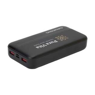 Grundig Powerbank. Die ABS-Powerbank hat eine Kapazität von 20.000 mAh, d. h. Sie können Ihr Telefon bis zu viermal aufladen, bevor Sie die Powerbank wieder aufladen müssen. Mit genügend Leistung, um ein Tablet und andere Geräte aufzuladen. Diese externe Batterie ist ideal für Reisen oder einen Tagesausflug. Die Powerbank verfügt über USB-Ausgänge: 2 USB-A-Anschlüsse und 1 USB-C-Anschluss zum Aufladen der Powerbank. Das bedeutet, dass Sie zwei Geräte gleichzeitig aufladen können. Kompatibel mit allen Mobilgeräten, die QI-Wireless-Charging unterstützen. Mit LED-Anzeigen für den Akkustand, Ein-/Aus-Taste und integriertem Li-Polymer-Akku. Micro-Eingang: 5 V/2 A 9 V/2 A 12 V/1,5 A. Typ-C-Eingang: 5 V/2,5 A 9 V/2 A 12 V/1,5 A. Typ-C-Ausgang: 5 V/3 A 9 V/2,22 A 12 V/1,67 A. USB-A1/A2-Ausgang: 5 V/3 A 9 V/2,22 A 10 V/2,25 A 12 V/1,67 A. Enthält USB-C-/Micro-USB-Kabel. Verpackt pro Stück. Grundig Powerbank. Die ABS-Powerbank hat eine Kapazität von 20.000 mAh, d. h. Sie können Ihr Telefon bis zu viermal aufladen, bevor Sie die Powerbank wieder aufladen müssen. Mit genügend Leistung, um ein Tablet und andere Geräte aufzuladen. Diese externe Batterie ist ideal für Reisen oder einen Tagesausflug. Die Powerbank verfügt über USB-Ausgänge: 2 USB-A-Anschlüsse und 1 USB-C-Anschluss zum Aufladen der Powerbank. Das bedeutet, dass Sie zwei Geräte gleichzeitig aufladen können. Kompatibel mit allen Mobilgeräten, die QI-Wireless-Charging unterstützen. Mit LED-Anzeigen für den Akkustand, Ein-/Aus-Taste und integriertem Li-Polymer-Akku. Micro-Eingang: 5 V/2 A 9 V/2 A 12 V/1,5 A. Typ-C-Eingang: 5 V/2,5 A 9 V/2 A 12 V/1,5 A. Typ-C-Ausgang: 5 V/3 A 9 V/2,22 A 12 V/1,67 A. USB-A1/A2-Ausgang: 5 V/3 A 9 V/2,22 A 10 V/2,25 A 12 V/1,67 A. Enthält USB-C-/Micro-USB-Kabel. Verpackt pro Stück.