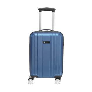 Trendy, lightweight 18" trolley case made from 100% ABS with a metallic look. With spacious main compartment, four dual wheels, extandable handle and lock. Capacity approx. 28 litres.