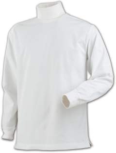 T-shirt met rolkraag, met verstevigingen in elastaan aan de kraag, manchetten en zijsplitjes. Oeko-Tex 100 gecertificeerd. T-shirt met rolkraag, met verstevigingen in elastaan aan de kraag, manchetten en zijsplitjes. Oeko-Tex 100 gecertificeerd.