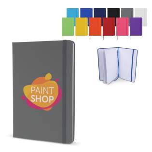 PU-Notizbuch im klassischen Design mit farblich passendem Gummiband und Lesebändchen. 96 Blatt weißes Papier mit Punktraster. PU-Notizbuch im klassischen Design mit farblich passendem Gummiband und Lesebändchen. 96 Blatt weißes Papier mit Punktraster.
