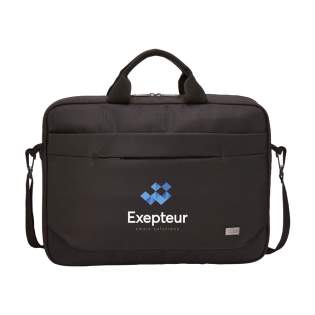 Sacoche professionnelle de Case Logic pour ordinateur portable 15,6 pouces. Cette sacoche en polyester dispose d'un compartiment spacieux pour ordinateur portable avec mousse de protection, afin de ranger et transporter en toute sécurité un ordinateur portable avec une taille d'écran allant jusqu'à 15,6 pouces. Elle possède, par ailleurs, beaucoup d'espace de rangement intelligent, comme une poche séparée pour une tablette de 10,1 pouces, une poche avant avec protection zippée cachée pour ranger un téléphone, une poche avant spacieuse avec un panneau de rangement pour les stylos, petits appareils électroniques et câbles de charge, ainsi qu'un compartiment de rangement spécial pour les documents. Dispose d'une bandoulière réglable/détachable, d'une poignée rembourrée et d'une sangle de bagage, permettant de la fixer à la plupart des valises à roulettes. Sacoche professionnelle de Case Logic pour ordinateur portable 15,6 pouces. Cette sacoche en polyester dispose d'un compartiment spacieux pour ordinateur portable avec mousse de protection, afin de ranger et transporter en toute sécurité un ordinateur portable avec une taille d'écran allant jusqu'à 15,6 pouces. Elle possède, par ailleurs, beaucoup d'espace de rangement intelligent, comme une poche séparée pour une tablette de 10,1 pouces, une poche avant avec protection zippée cachée pour ranger un téléphone, une poche avant spacieuse avec un panneau de rangement pour les stylos, petits appareils électroniques et câbles de charge, ainsi qu'un compartiment de rangement spécial pour les documents. Dispose d'une bandoulière réglable/détachable, d'une poignée rembourrée et d'une sangle de bagage, permettant de la fixer à la plupart des valises à roulettes.