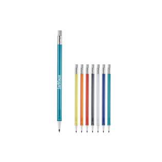 Transparent mechanical pencil (0.5mm) with eraser. Easy to refill.