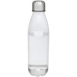 Einwandige Sportflasche aus strapazierfähigem Material mit Schraubdeckel. Bruch-, schmutz- und geruchbeständig. Ausgestattet mit Deckel und Boden aus Edelstahl. BPA-frei. Das Fassungsvermögen beträgt 685 ml.